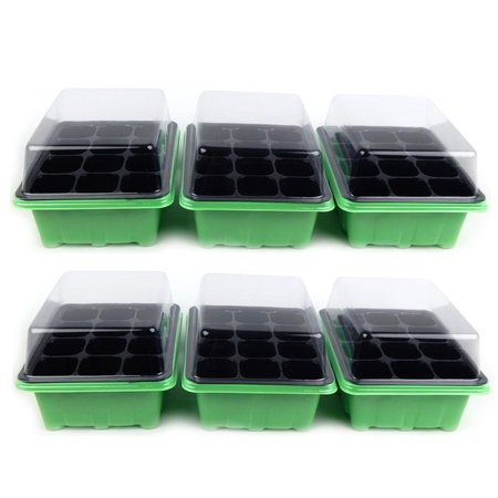 WILMER WORM Germination Tray and Dome 12 Plant 6PK FL220GT6